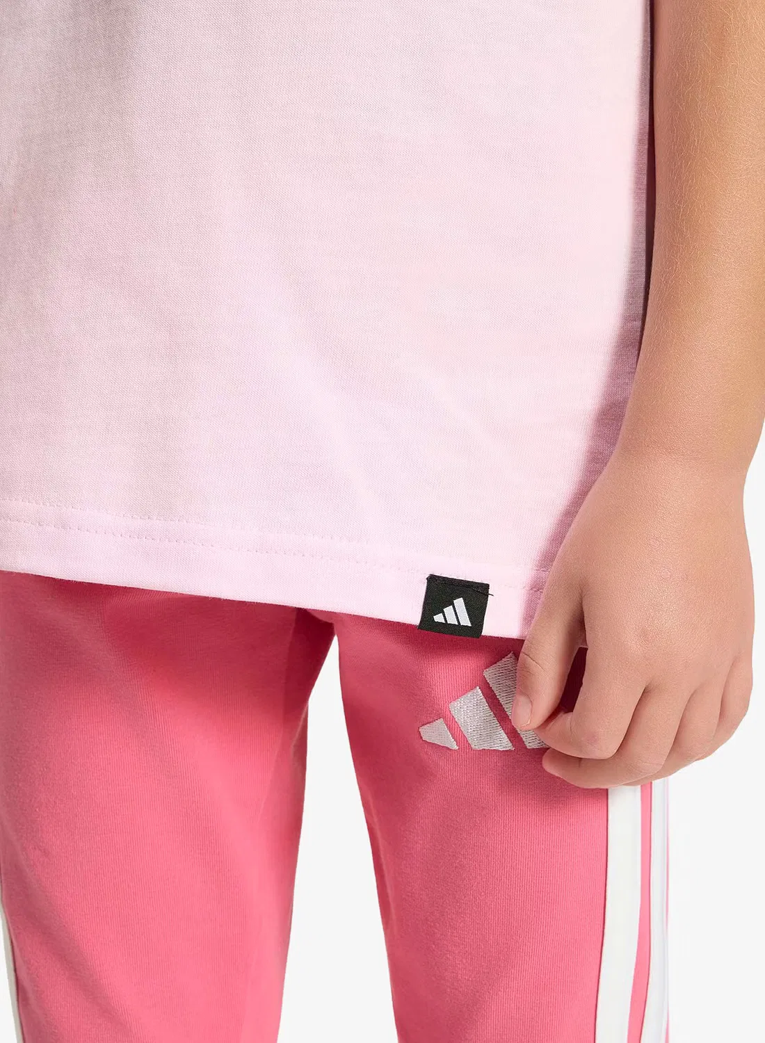 Футболка с принтом Snacks Adidas, розовый — фото 4