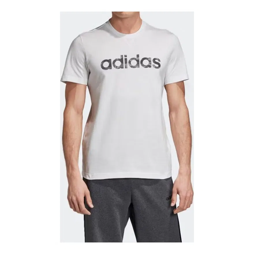 Футболка спортивная стильная Adidas, белый