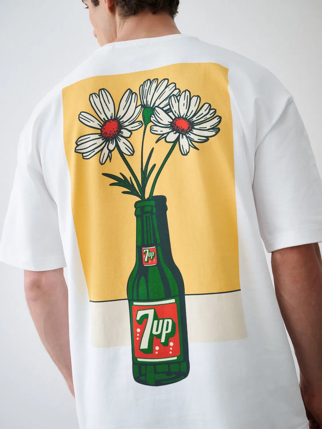 Футболка с графическим принтом 7Up Flower Next, белый