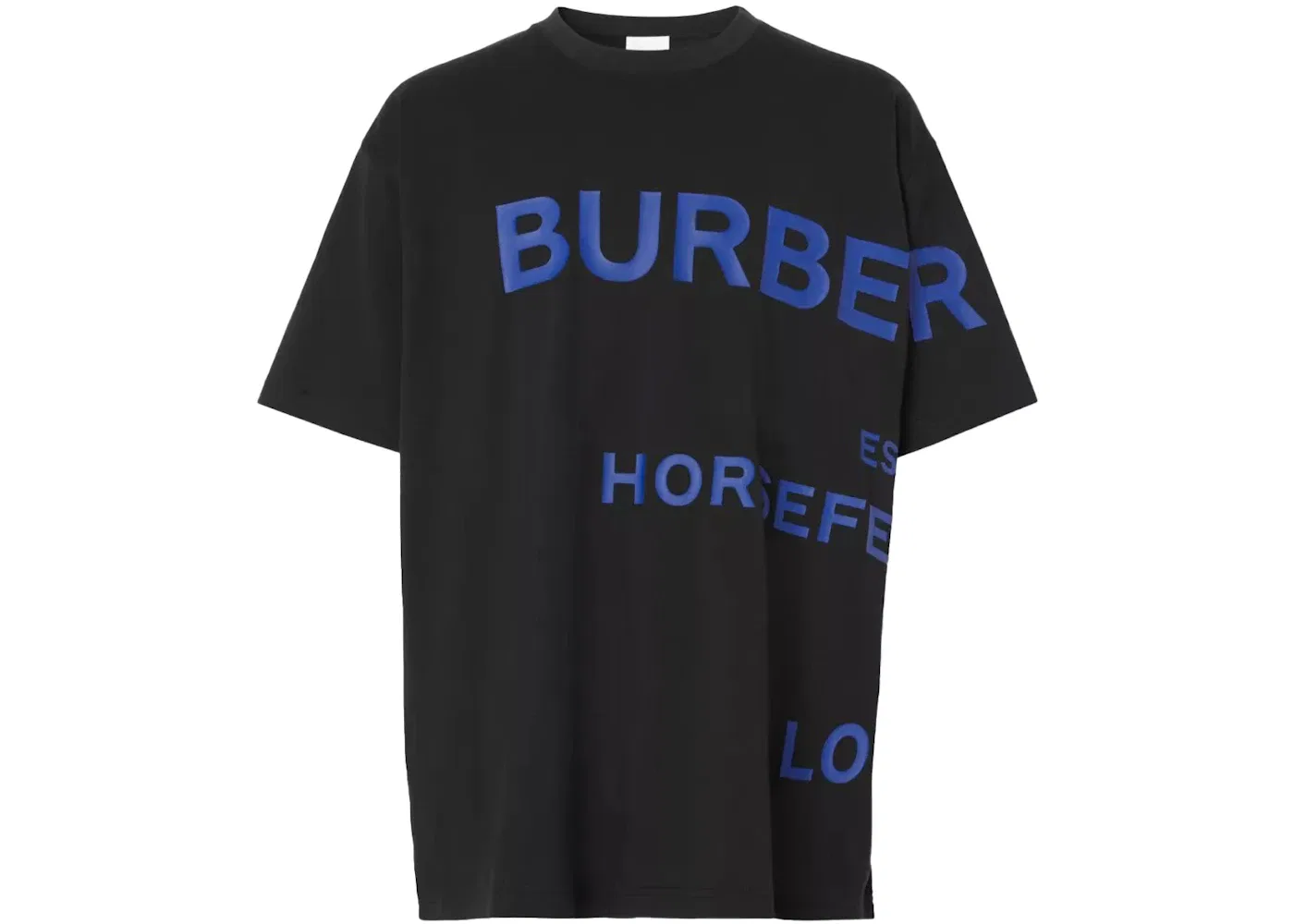 Мужская футболка свободного кроя с принтом Horseferry Burberry, Black Blue