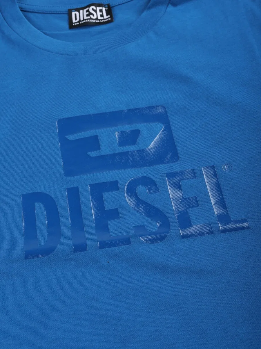 Рубашка DIESEL 'T-JUST TONE ON TONE' королевского синего цвета — фото 2