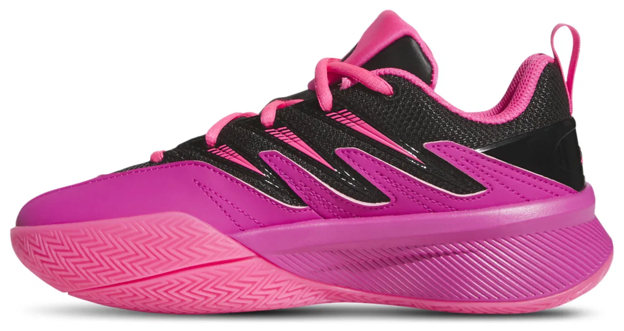 Кроссовки для мальчиков Dame Certified 3 Adidas, цвет Black/Lucid Fuchsia/Lucid Pink — фото 2