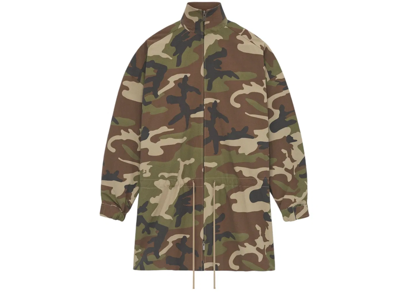Мужская куртка-ветровка Military Nylon Mockneck Anorak Fear of God, Woodland Camo