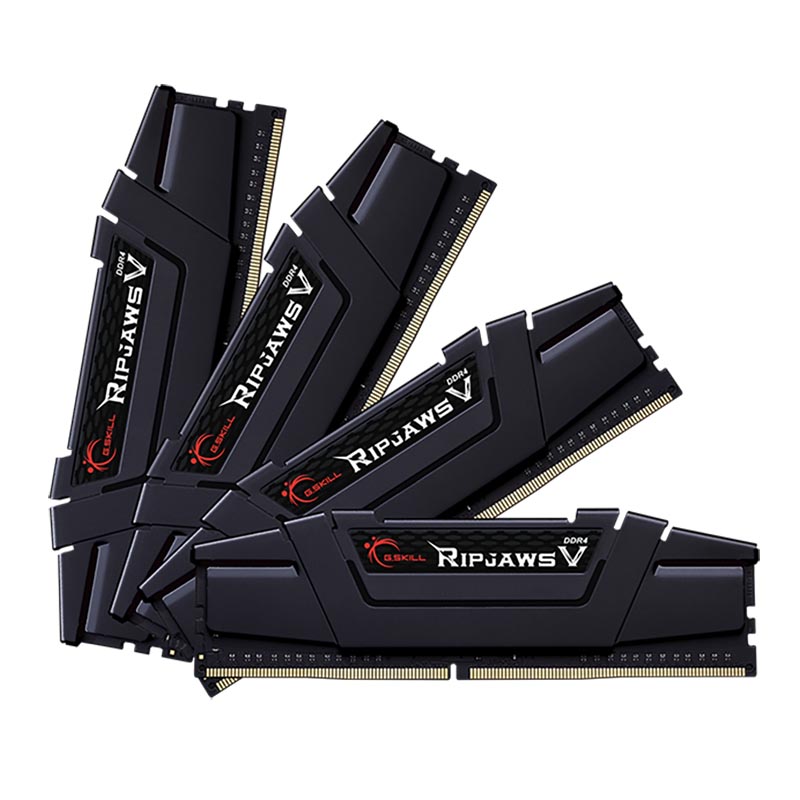 

Оперативная память G.SKILL Ripjaws V, 64 Гб (4 х 16 Гб), DDR4, 3200 МГц, F4-3200C16Q-64GVK, черный