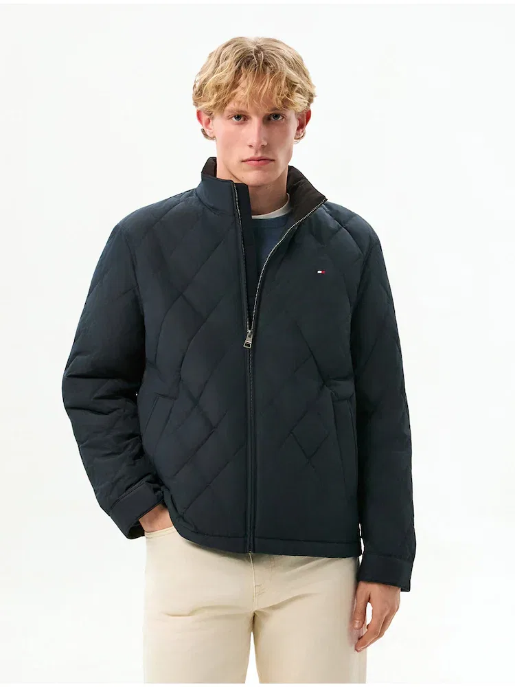 Куртка стеганая с объемным узором TOMMY HILFIGER, Navy