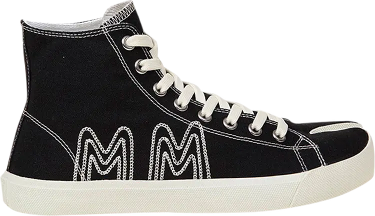 

Кроссовки Maison Margiela Tabi High MM Embroidered - Black, черный