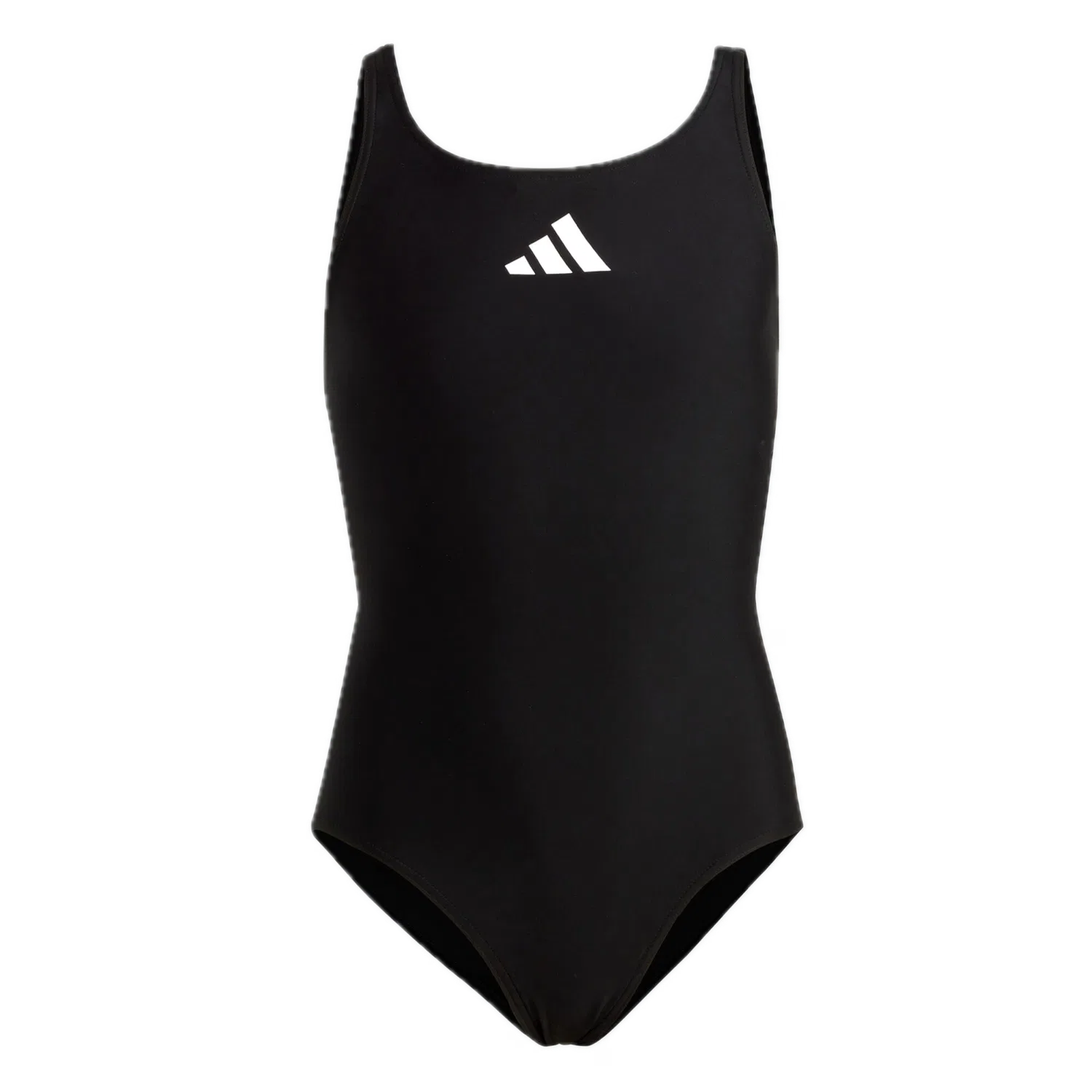 Слитный купальник для девочек облегающий Adidas, черный