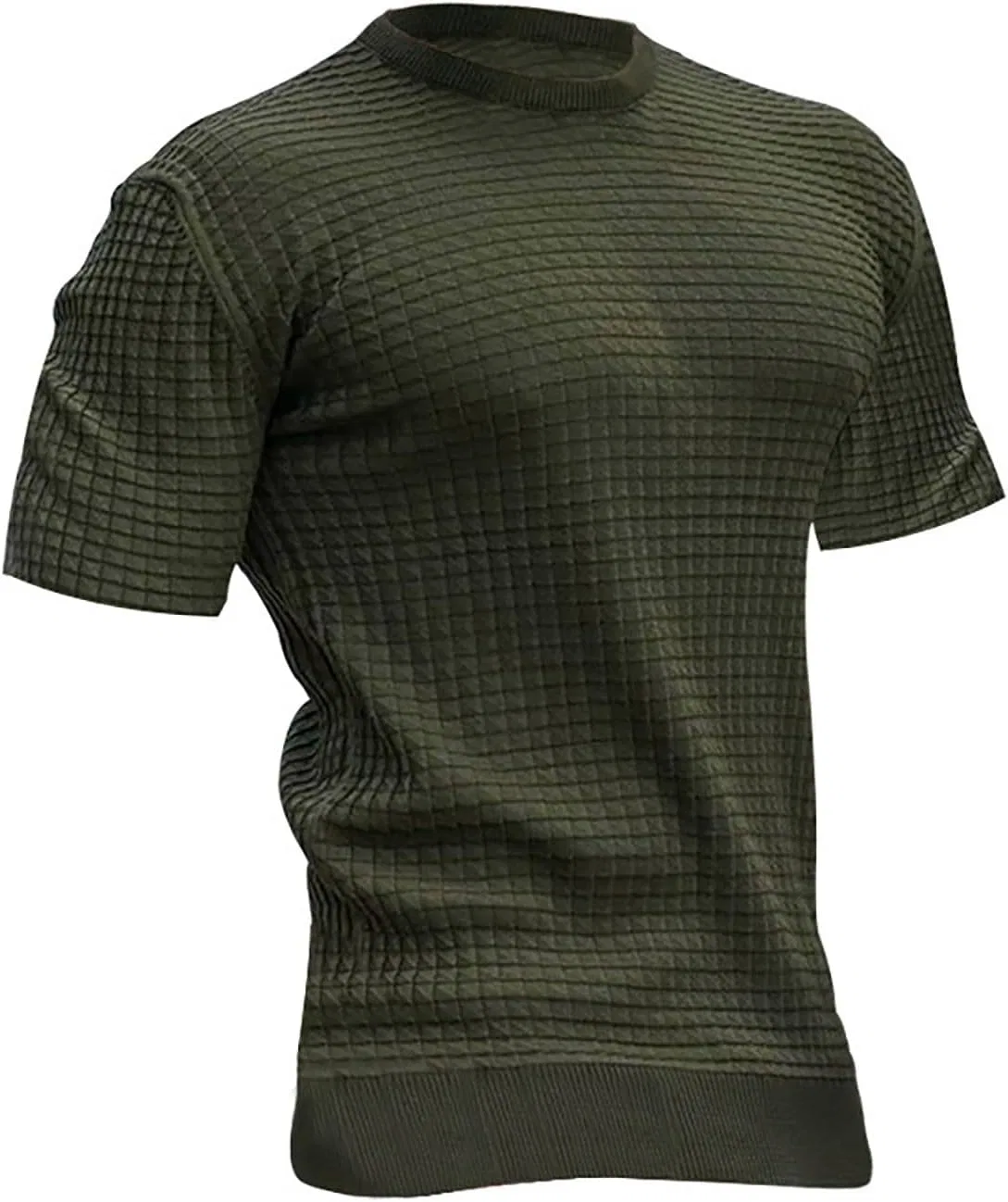 Мужская футболка с принтом Spring Loose Fit, Army Green — фото 4