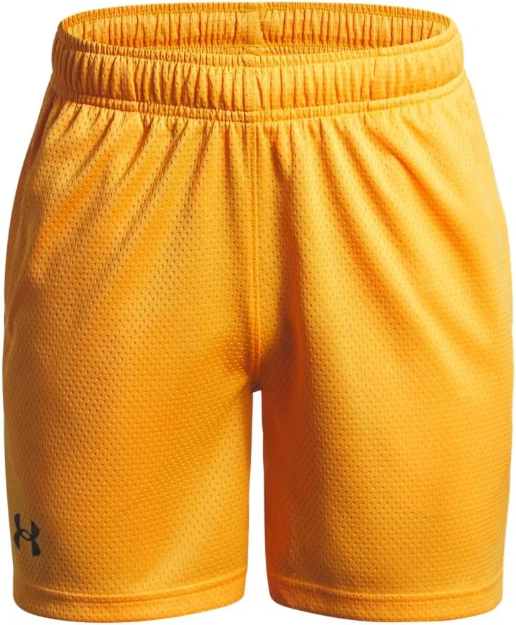 Детские шорты Under Armour из технологичной сетки, (793) Squad Orange//Black