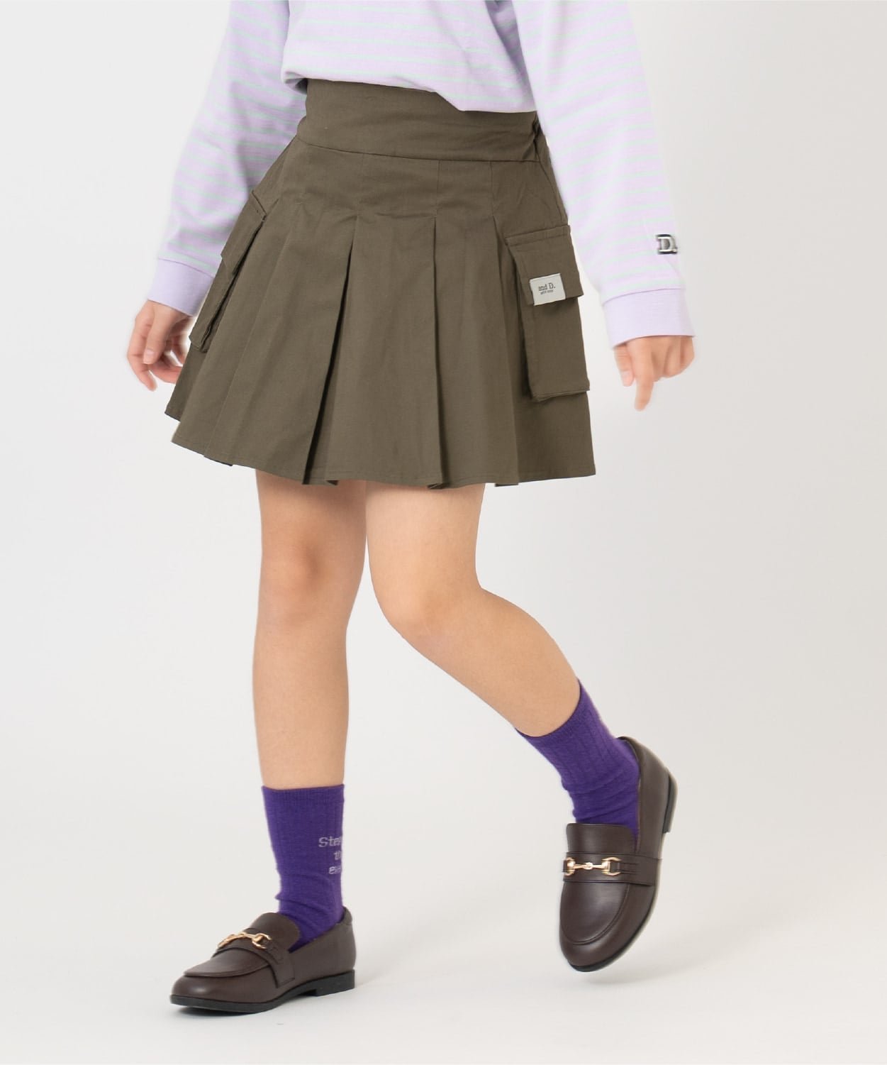 Плиссированные брюки-кюлоты And D.petitmain, Light khaki