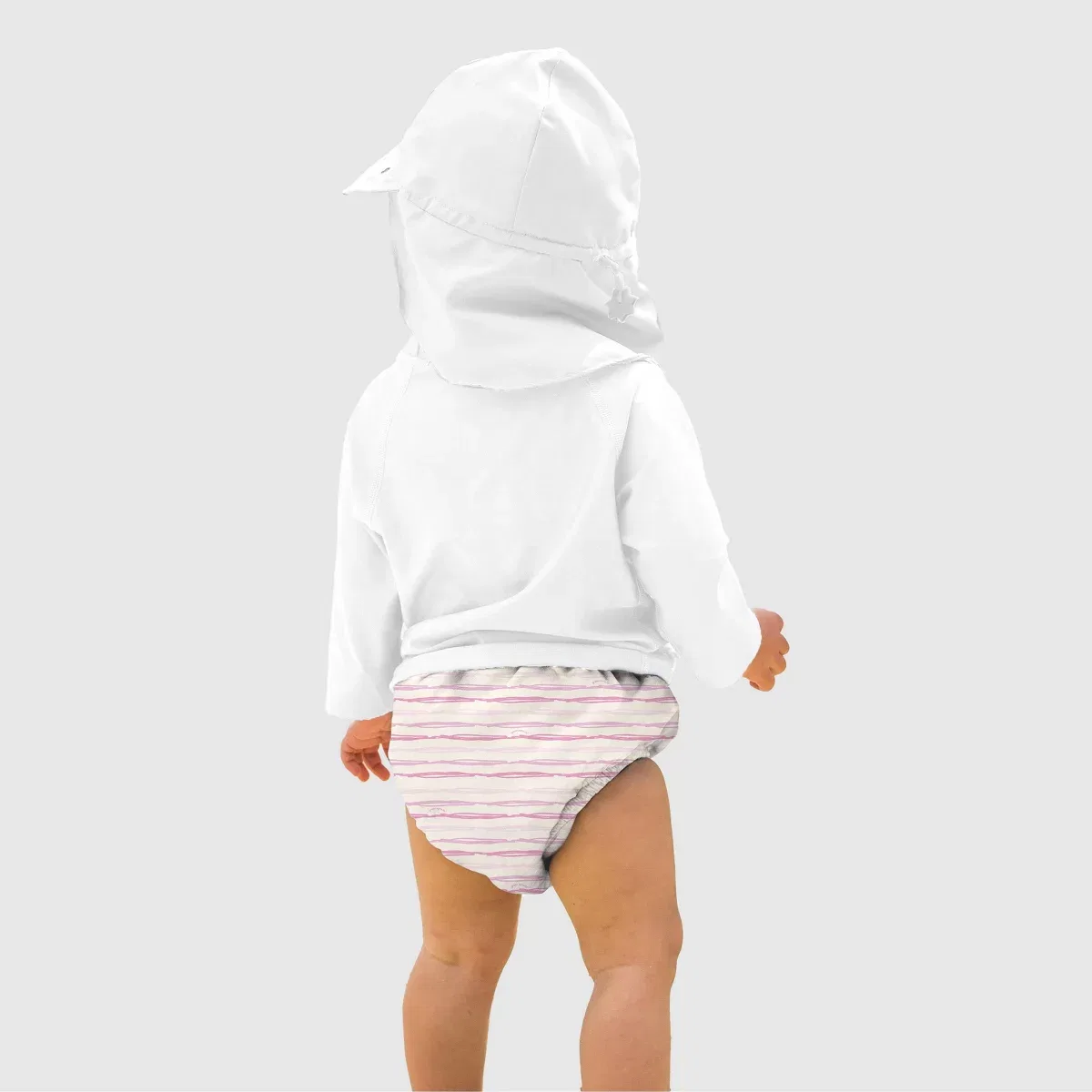Детский подгузник для плавания многоразовый Eco Pull-up NIT SEASONAL, Cream | Pink — фото 3