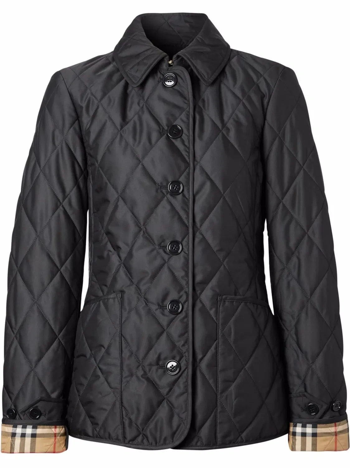 Куртка с алмазной стежкой Burberry, черный