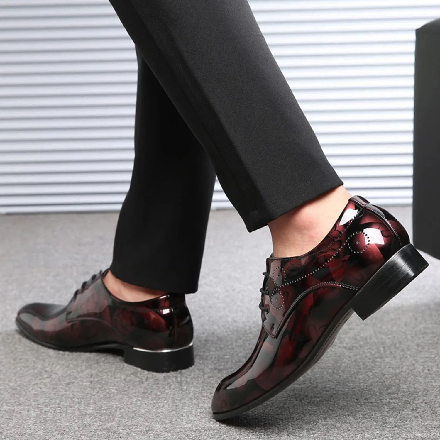 Детские кроссовки для мальчиков без шнурков Low and Comfortable Bridal Shoes BGFIPAJG, Wine — фото 3