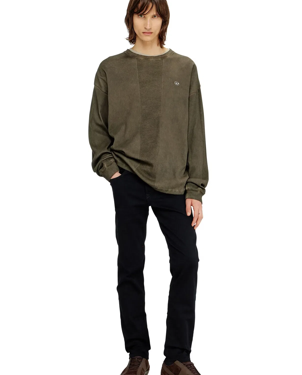 Мужские джинсы regular fit Diesel — фото 4