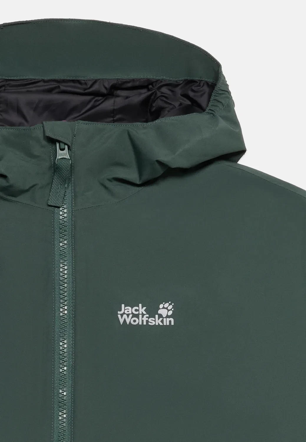 Куртка унисекс Iceland 3in1 jkt k - куртка для активного отдыха Jack Wolfskin, Khaki — фото 3