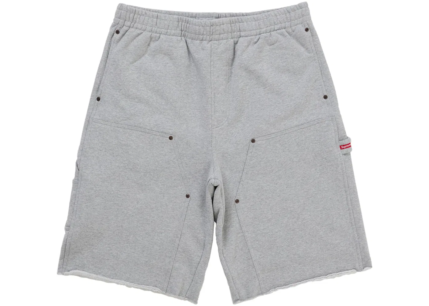 Мужские шорты с двойным наколенником из футера Sweatshort Supreme, Grey