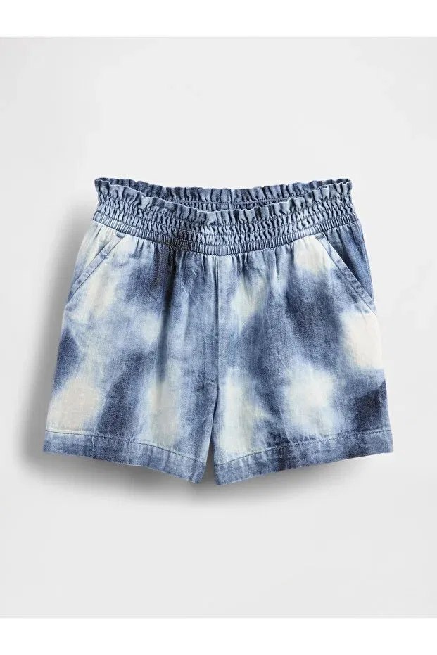 Детские шорты для девочек джинсовые Gap, Blue-000 — фото 3