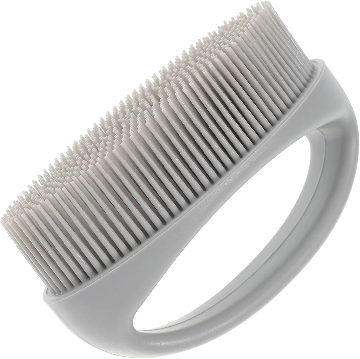Силиконовая щетка для тела, SOIMISS, 12x7x7.5 см, Grey