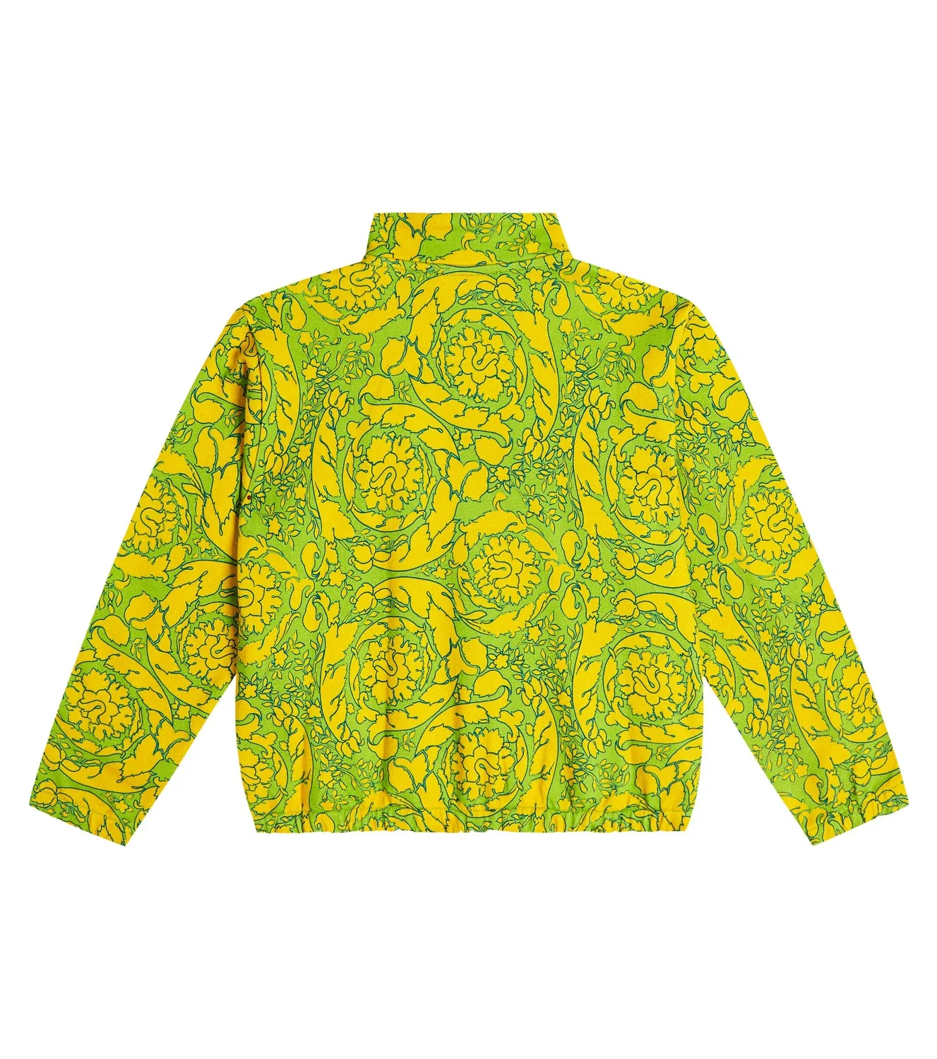 Свитшот хлопковый с принтом Versace Kids, желтый — фото 3