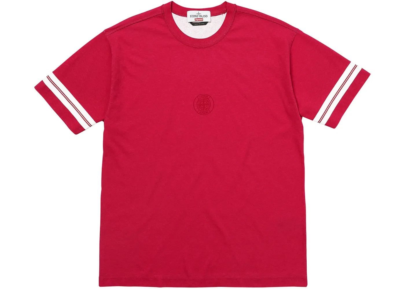 Мужская футболка Supreme Stone Island S/S Top, Magenta