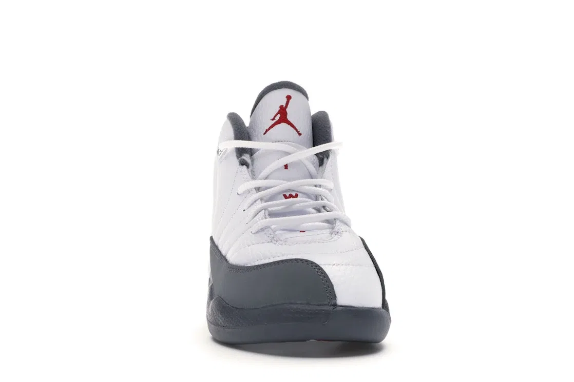 Детские кроссовки Lifestyle Jordan 12 Retro Jordan, White/Dark Grey-Gym Red — фото 2
