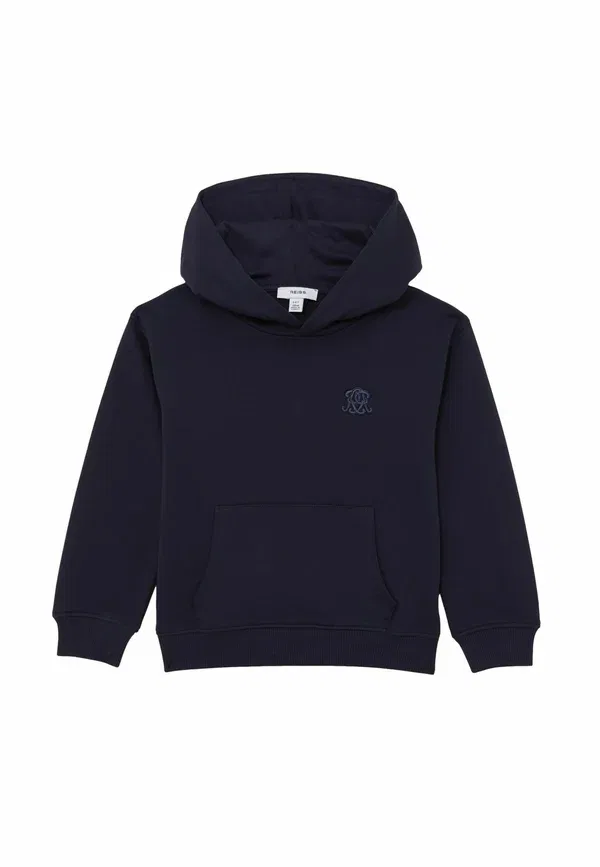 Худи с капюшоном, хлопок, Reiss, Navy Blue, темно-синий