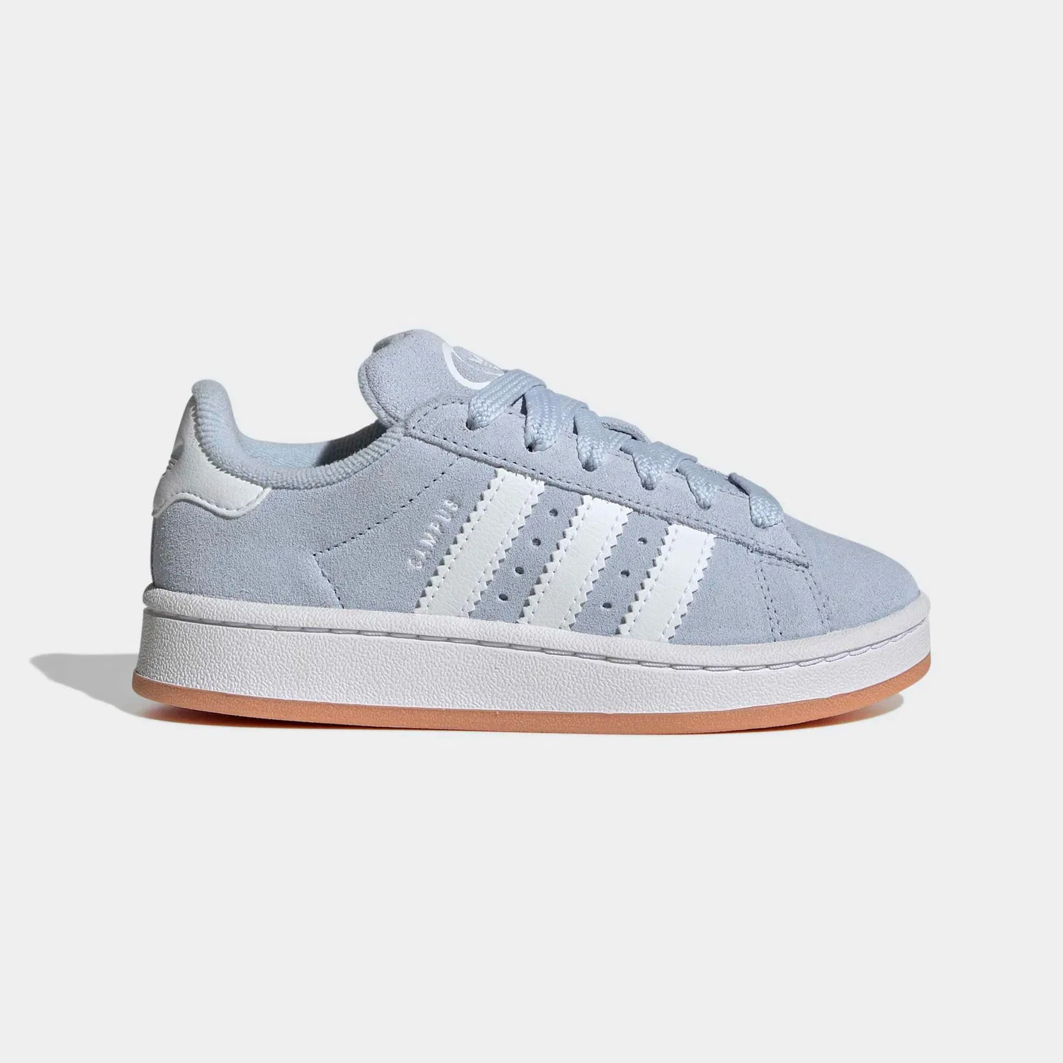 Детские кроссовки с тремя полосками Adidas Originals, Crystal Sky/White/Gum — фото 2
