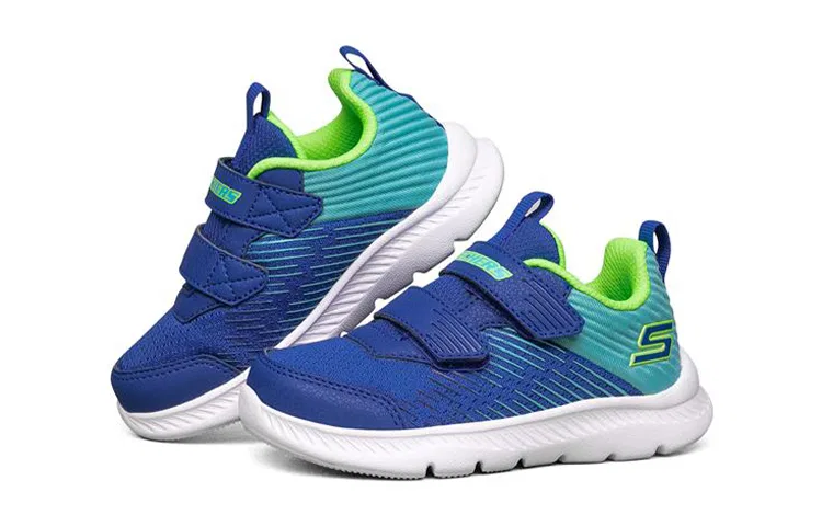 Детские кроссовки с двойной липучкой Comfy Flex 2.0 Skechers, Черный — фото 4