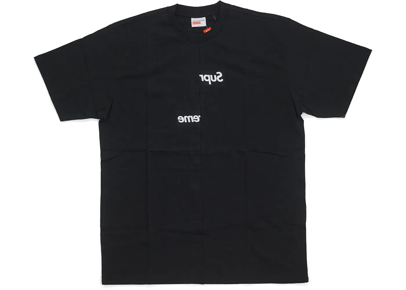 Мужская футболка с принтом Split Box Logo Supreme Tee, Black