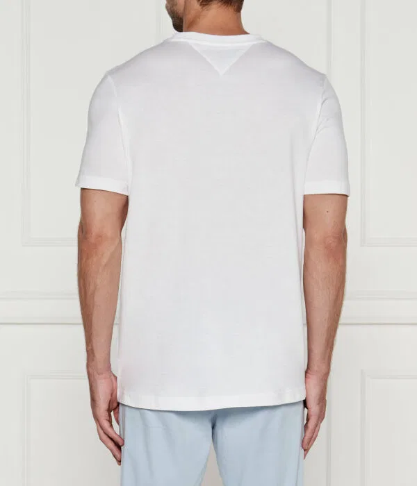 Мужская футболка хлопковая Regular Fit Tommy Hilfiger, белый — фото 4