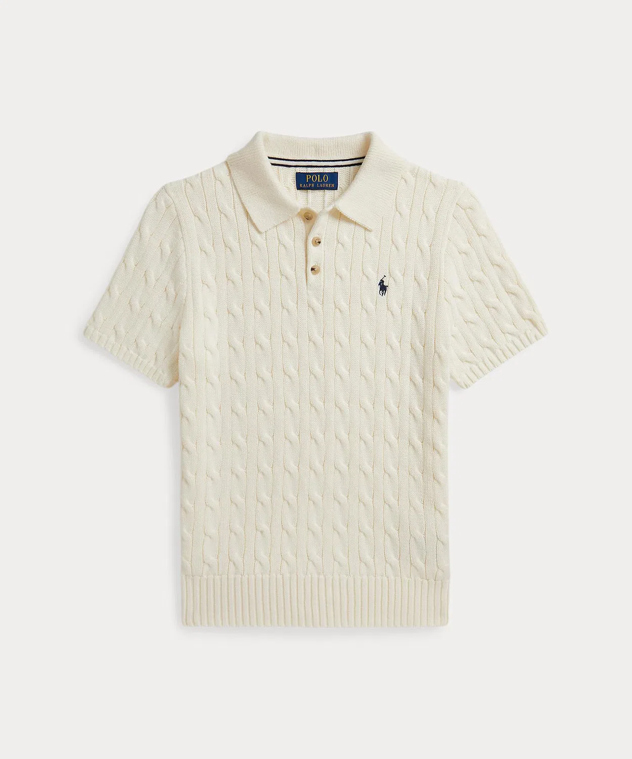 Детское хлопковое пуловер-поло с длинным рукавомPOLO RALPH LAUREN CHILDRENSWEAR, Натуральный