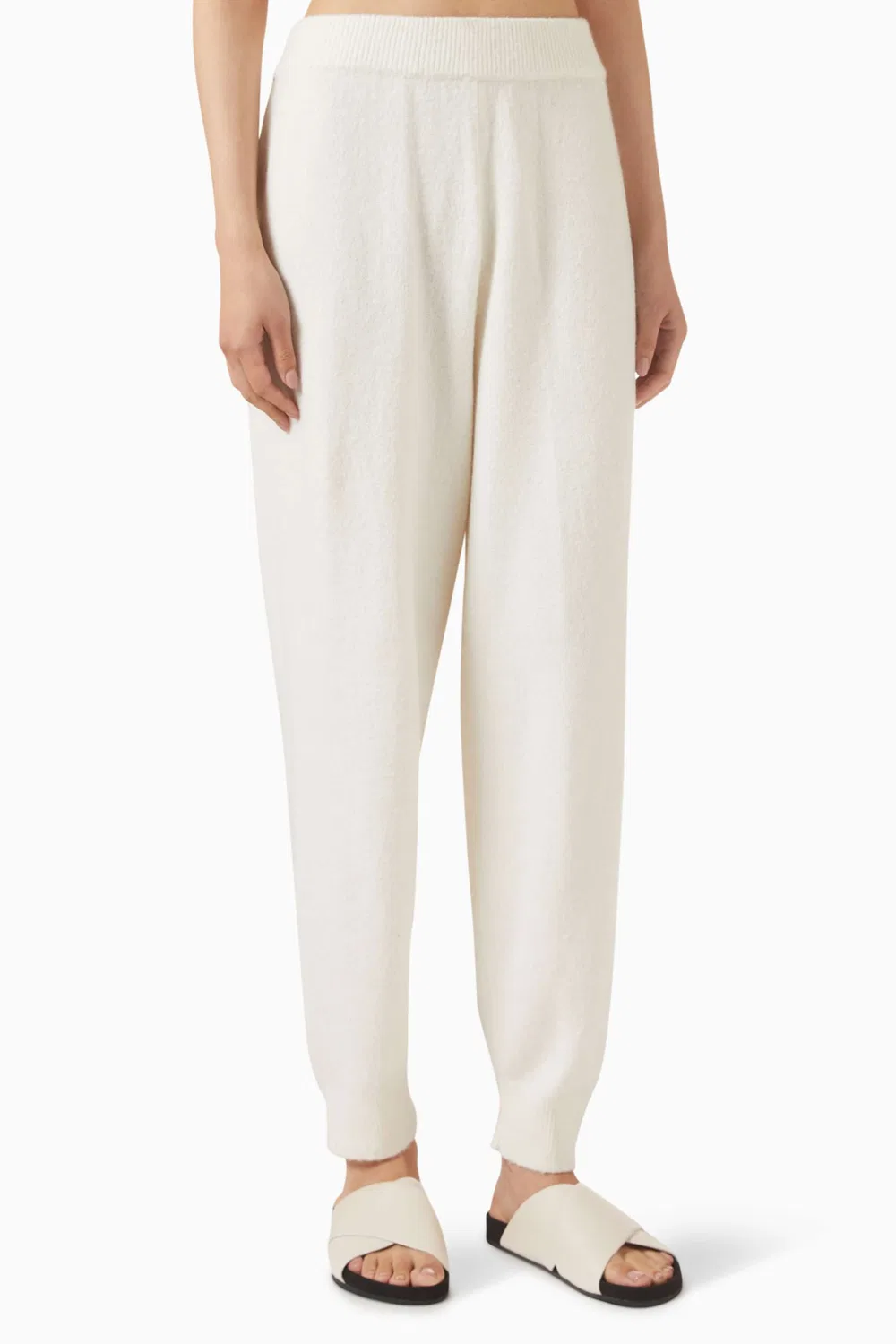 Брюки из плюшевого футера Calvin Klein, белый