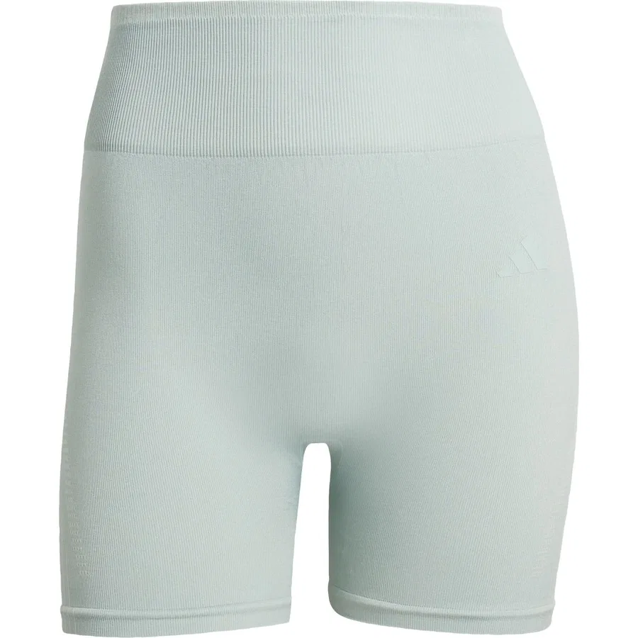 Женские леггинсы с принтом adidas Performance KE5840 Workout Essentials 4 Inch Leggings Knit, Светло-зеленый — фото 3