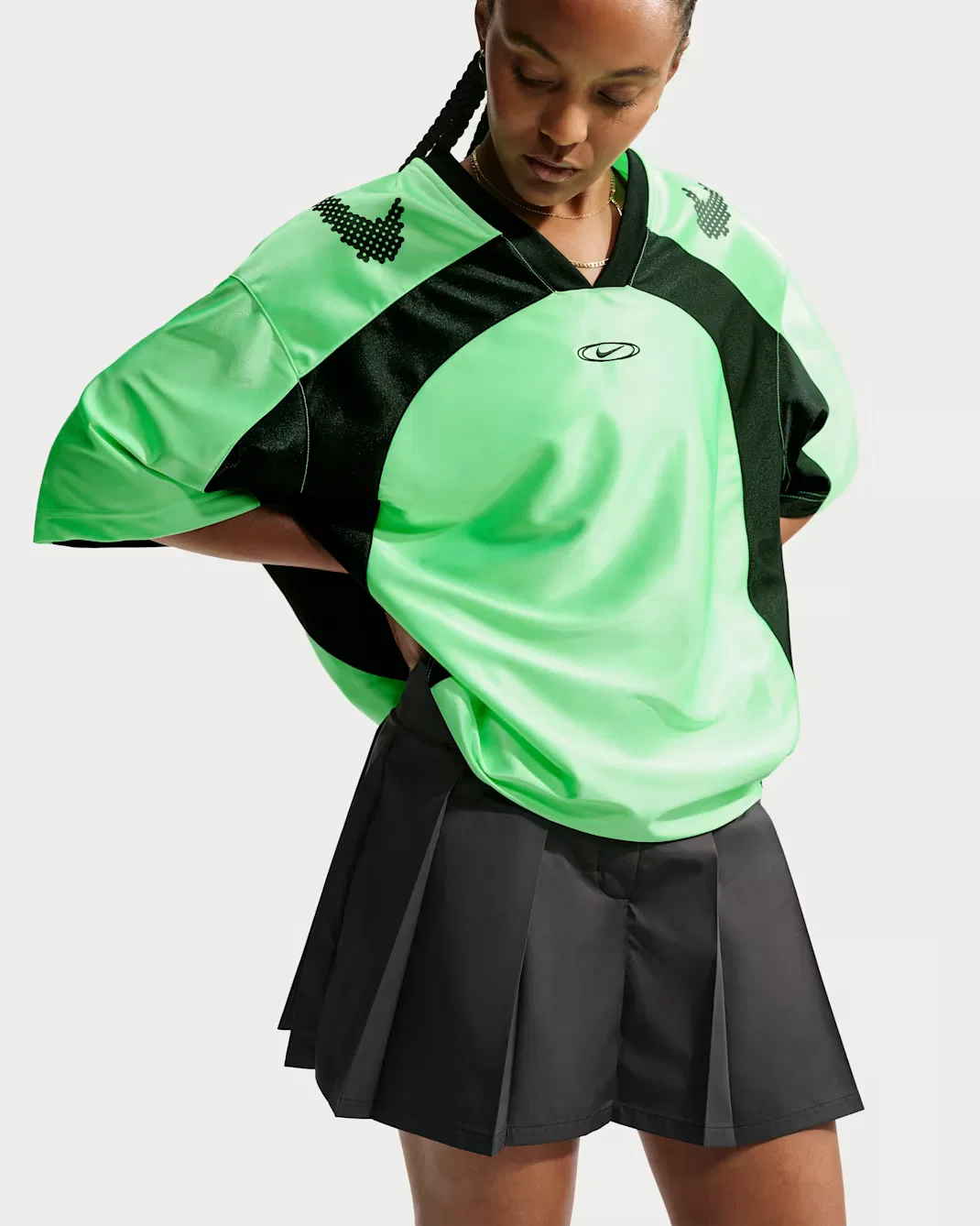 Женская плиссированная мини-юбка Nike Sportswear, Black/Ridgerock — фото 4