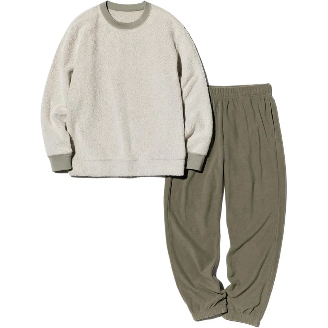 Мужской спортивный костюм с круглым вырезом UNIQLO, Light Beige