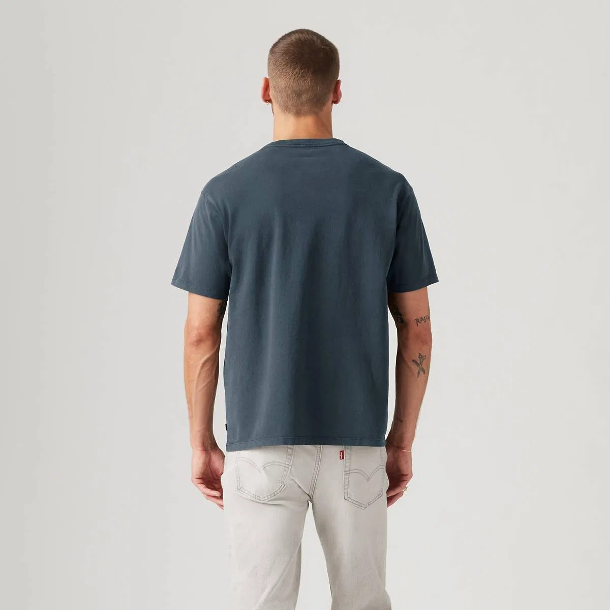 Винтажная футболка с графическим принтом Levi's, Natural Glow Dark Slate - Blue — фото 4