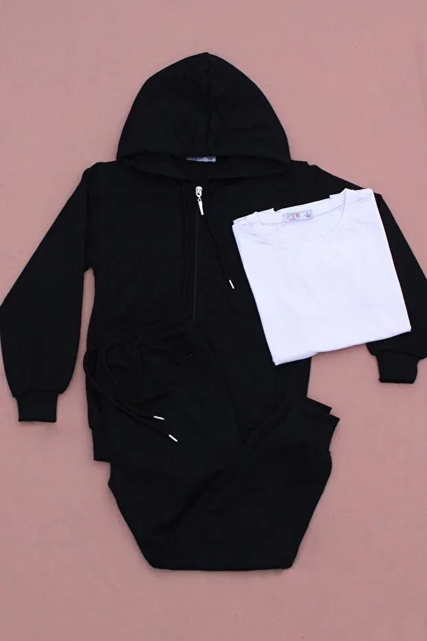 Детский спортивный костюм для мальчиков с принтом Panio Kids, Black White
