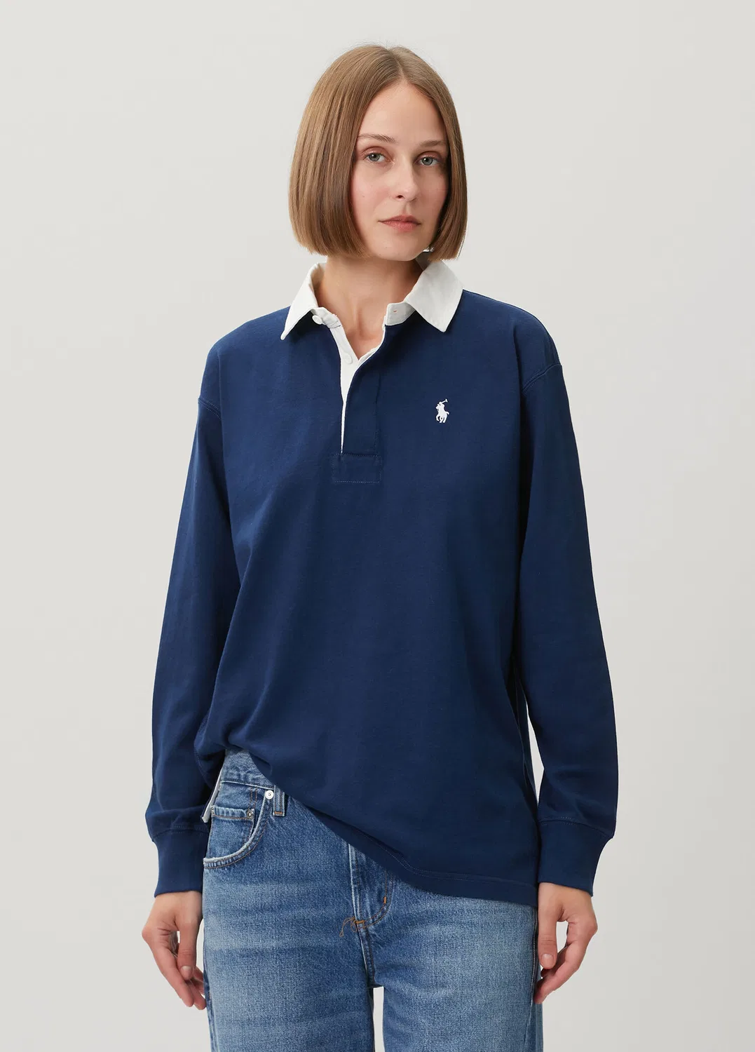 Поло Ralph Lauren Lacivert Uzun Kol, черный