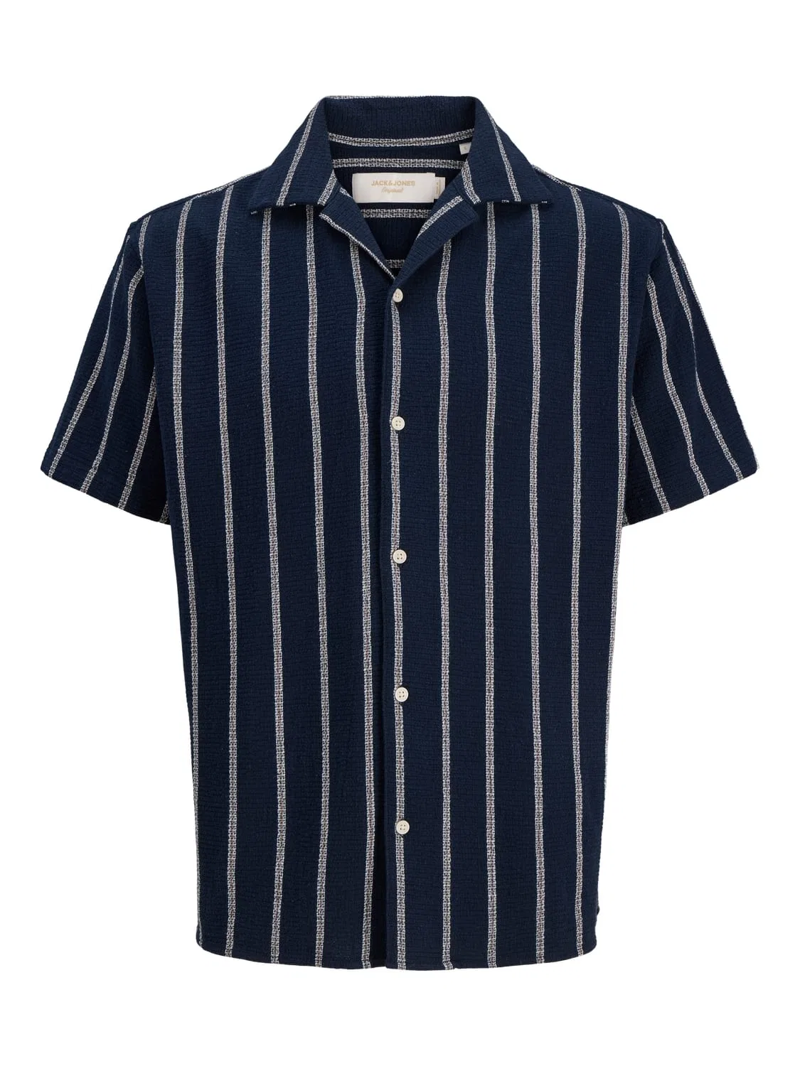 Рубашка с коротким рукавом в полоску Jorcoba Jack & Jones Junior, голубой