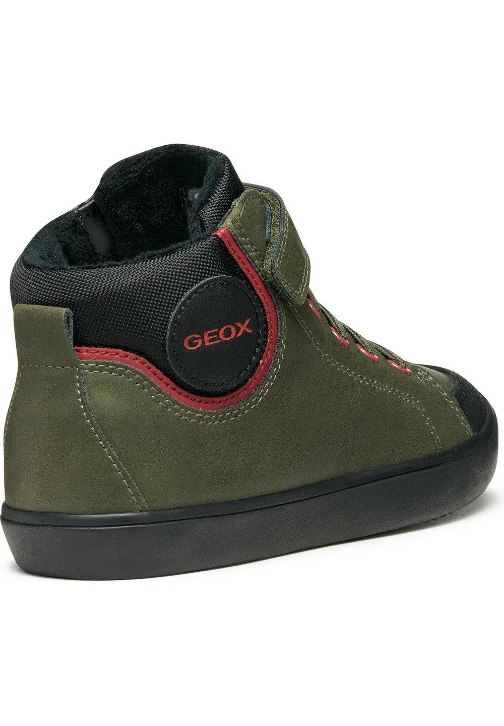 Gisli boy - высокие кроссовки Geox, Dark Green Black — фото 4