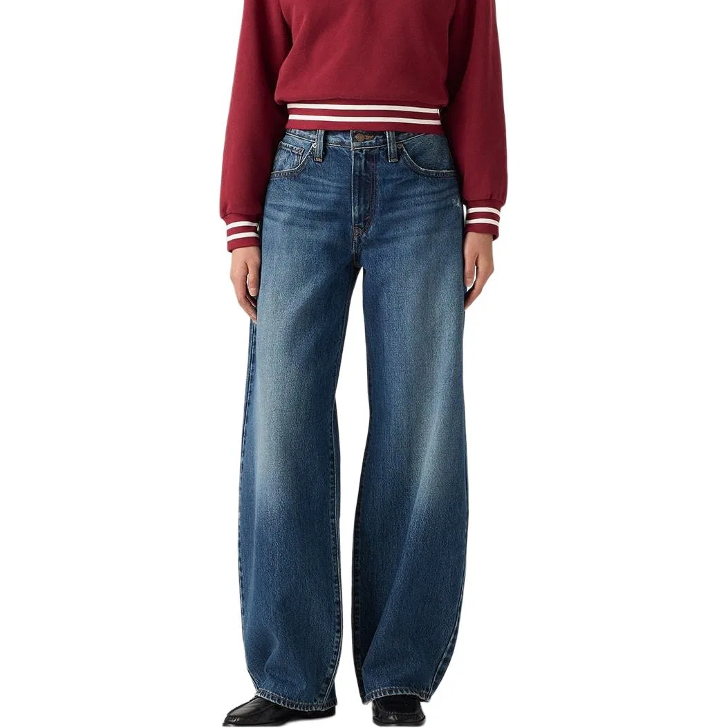 Джинсы с широкими штанинами, Levis, Medium Blue — фото 3
