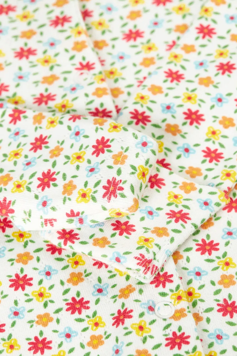 Детский боди-комбинезон с ажурным узором Frugi, White — фото 3
