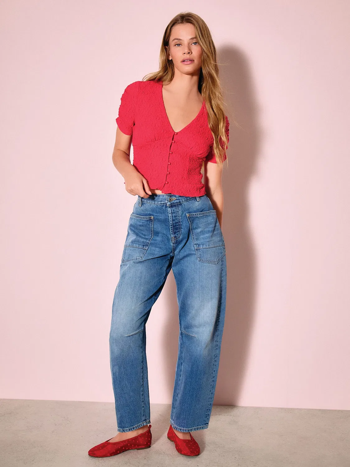 Жилет кружевной, модель Pink Lace V-Neck Short Sleeve Waistcoat Next, розовый — фото 2
