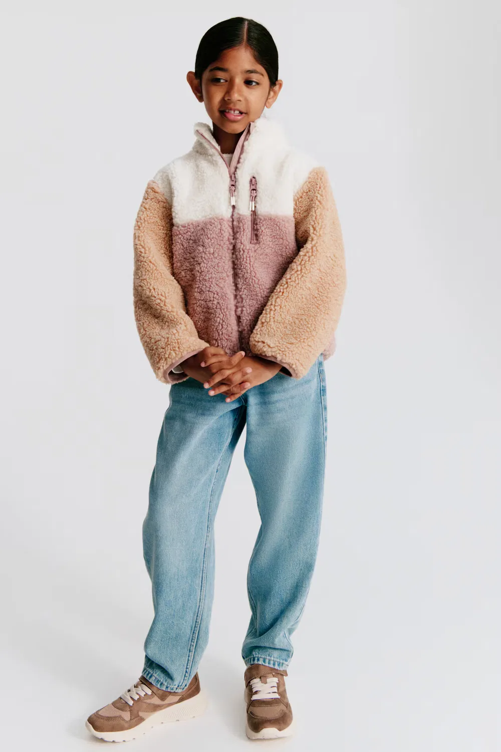 Куртка из плюшевого флиса H&M, Mattrosa/Colourblocking — фото 3