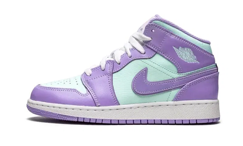 Детские кроссовки из кожи с воздушной подошвой Air Jordan 1 Mid, Jordan, Schwarz
