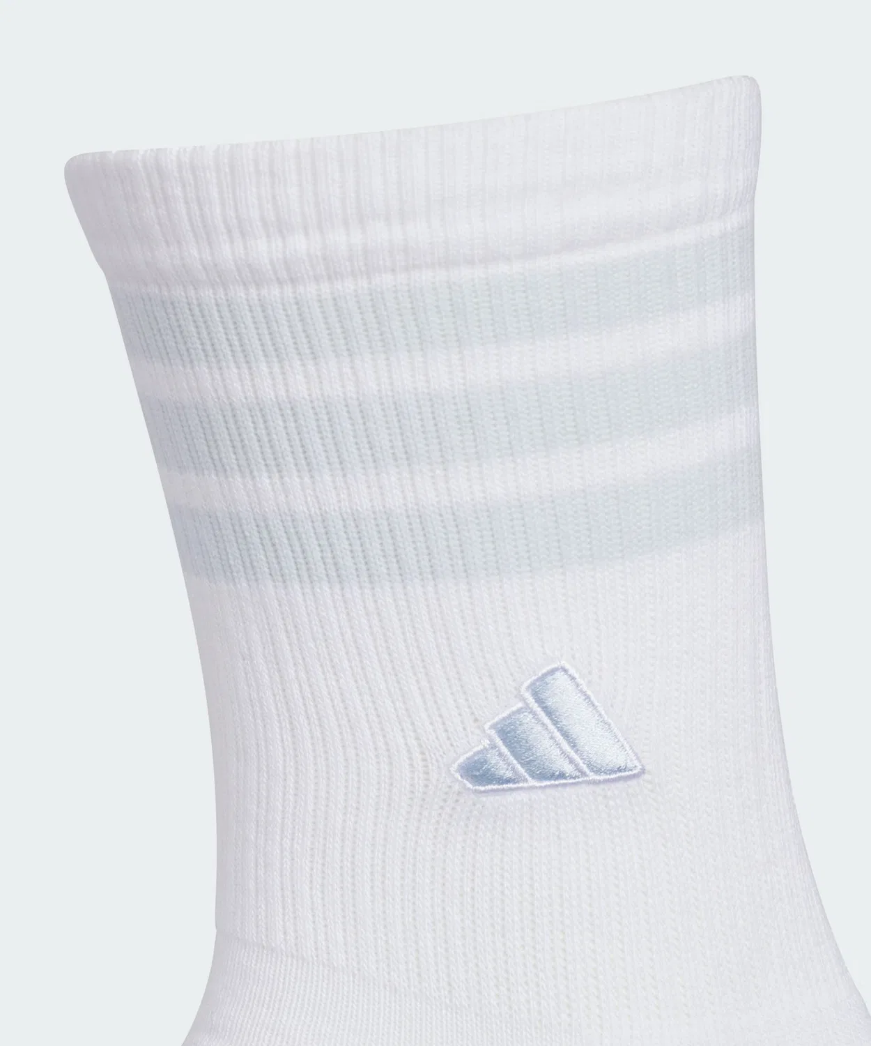 Мужские/Женские носки с принтом Three Stripes Adidas, Белый/Синий — фото 3
