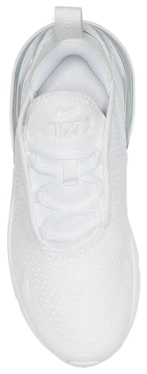 Кроссовки для мальчиков Air Max 270 Nike, цвет White/White/Metallic Silver — фото 3