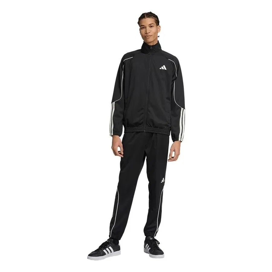 Спортивный костюм с длинным рукавом 3S STADIUM TS adidas, Черно-белый — фото 4