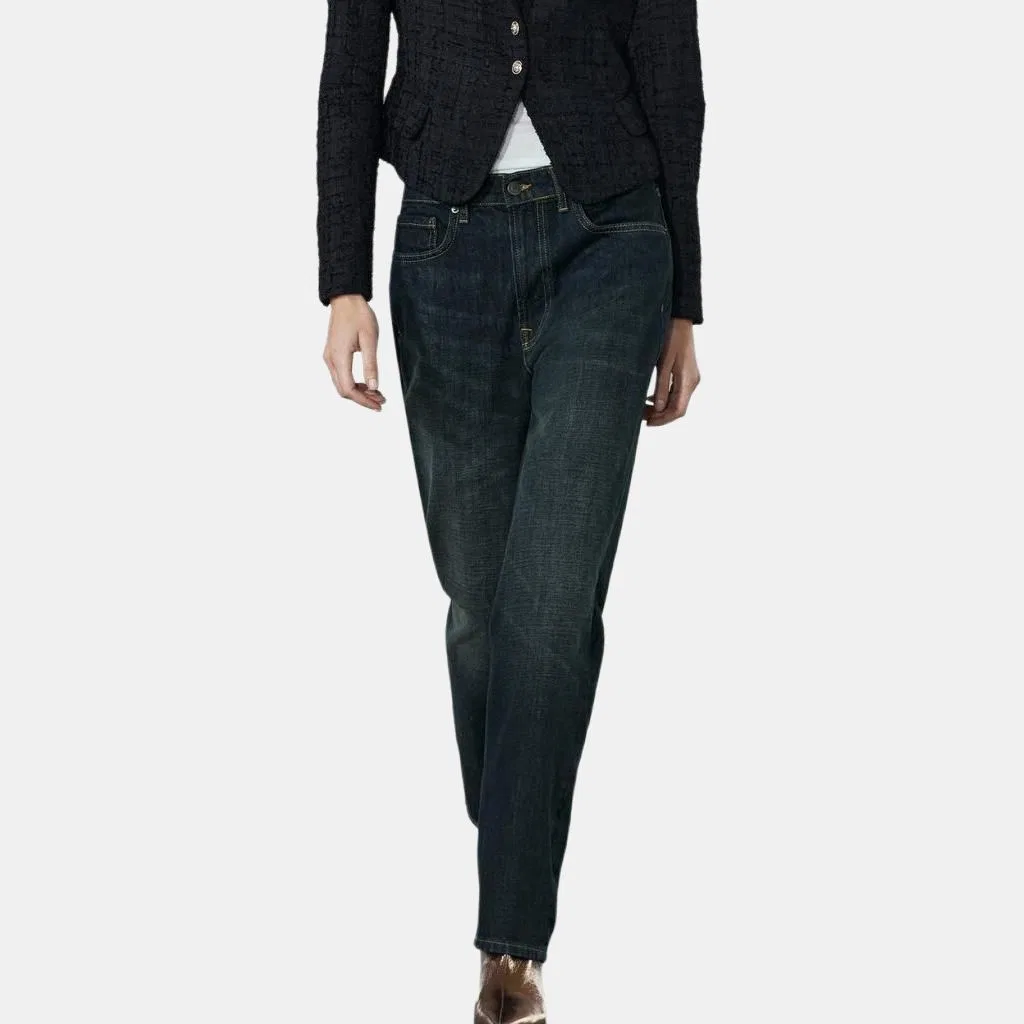ZARA Женские джинсы прямого кроя ZW Jeans, Blue — фото 4