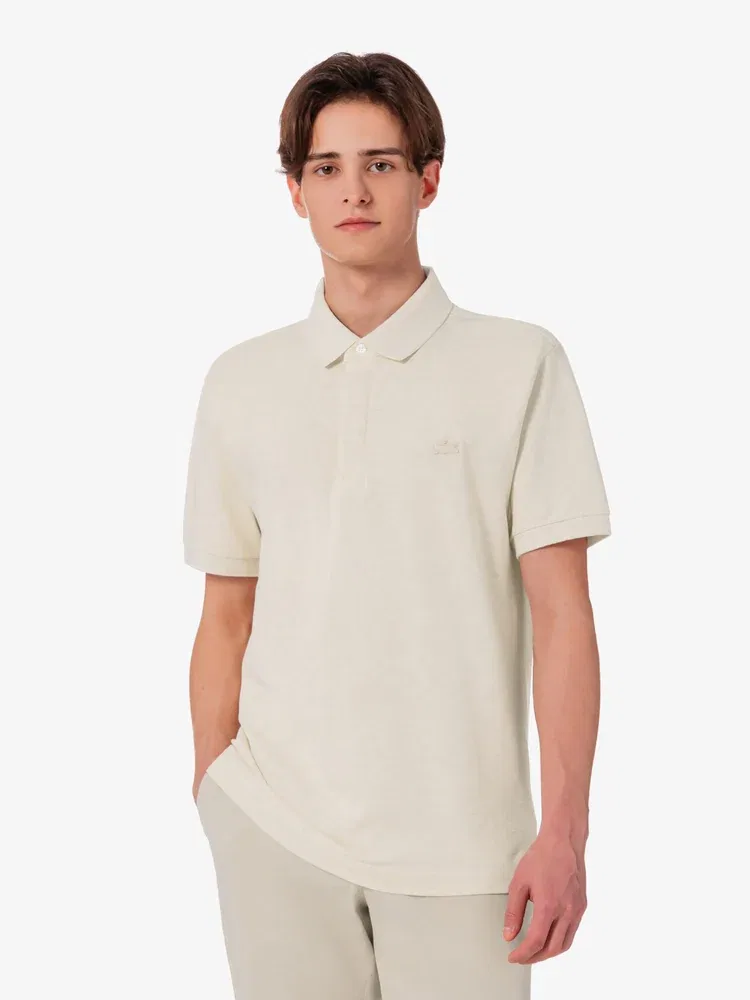 Поло Lacoste PARIS, мужское, бежевый